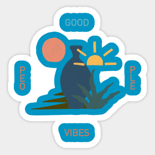 good people good vibe Sticker